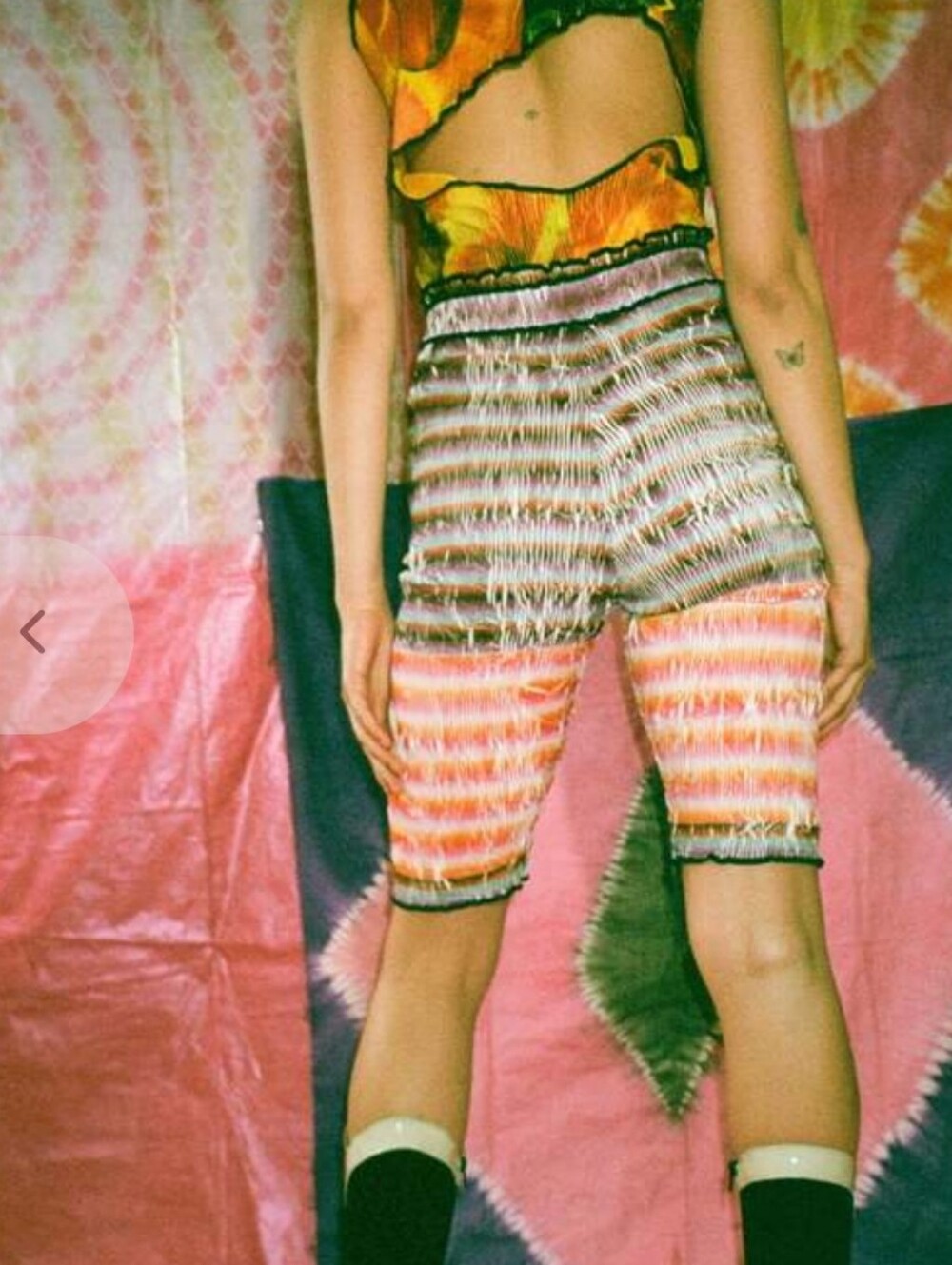 JULIA HEUER Striped Shorts